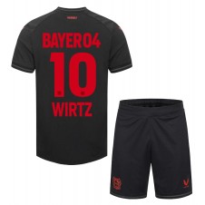 Bayer Leverkusen Florian Wirtz #10 Hjemmedraktsett Barn 2023-24 Kortermet (+ korte bukser)